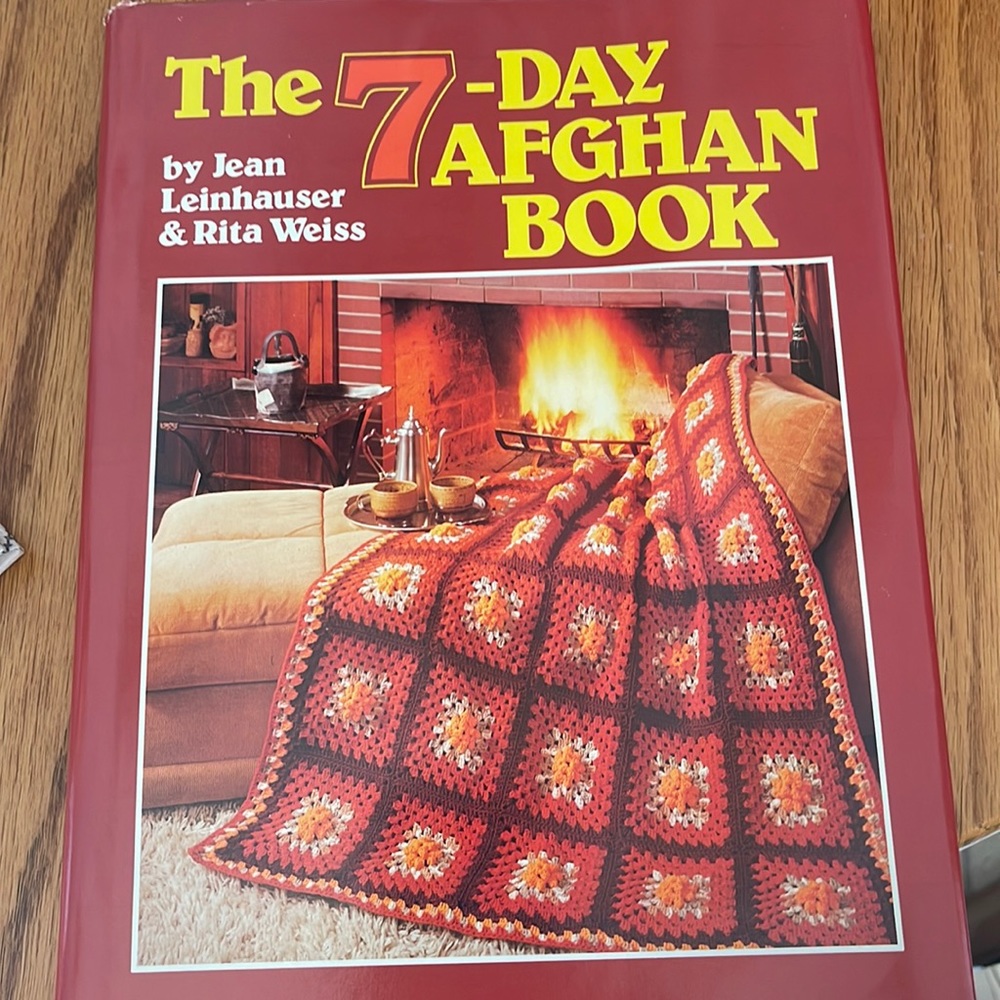Vintage 7- day afghan book